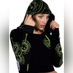 Cyberdog London TECFACE CROP L TOP Dolls Kill